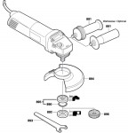 Bosch 0 601 804 742 Gws 14-125C Angle Grinder Gws14-125C Spare Parts